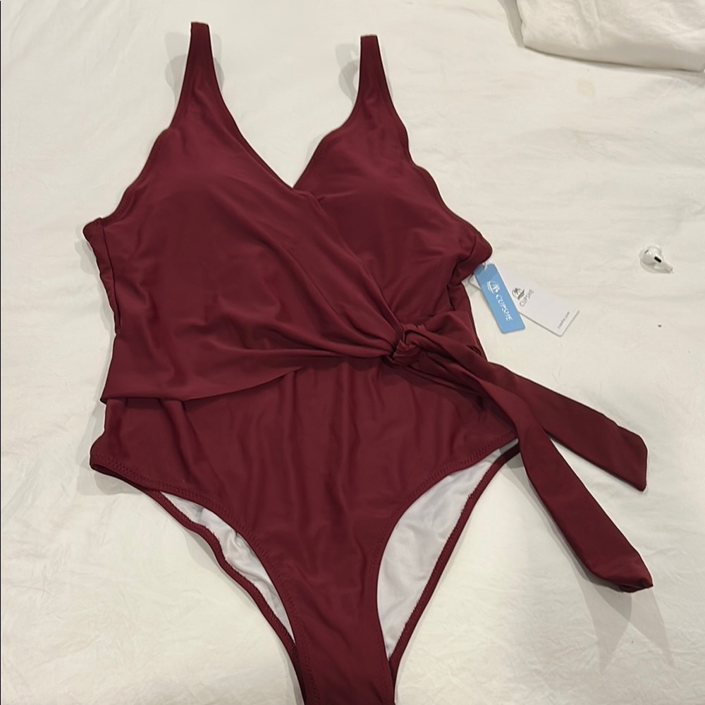 CUPSHE Wrap-Style One Piece Swimsuit